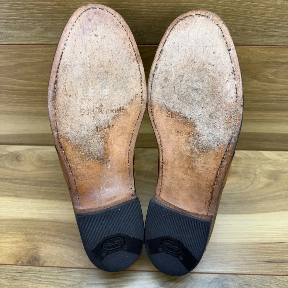 Allen Edmonds Enfield Tassel Loafers Mens 10.5 D Walnut Leather Moc Ivy Business